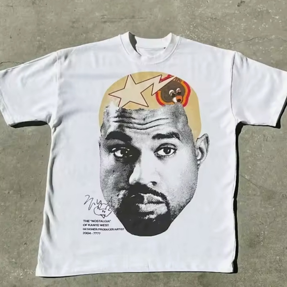 White Graphic Tee with Iconic Design